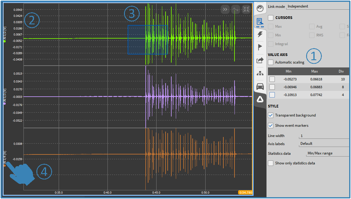 Chart recorder improvements